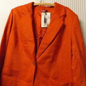 MEN'S ORANGE SUIT BLAZER, 2 XL, BIG AND TALL, NWT